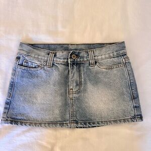 Brandy Melville J. Galt MALIA DENIM MINI SKIRT